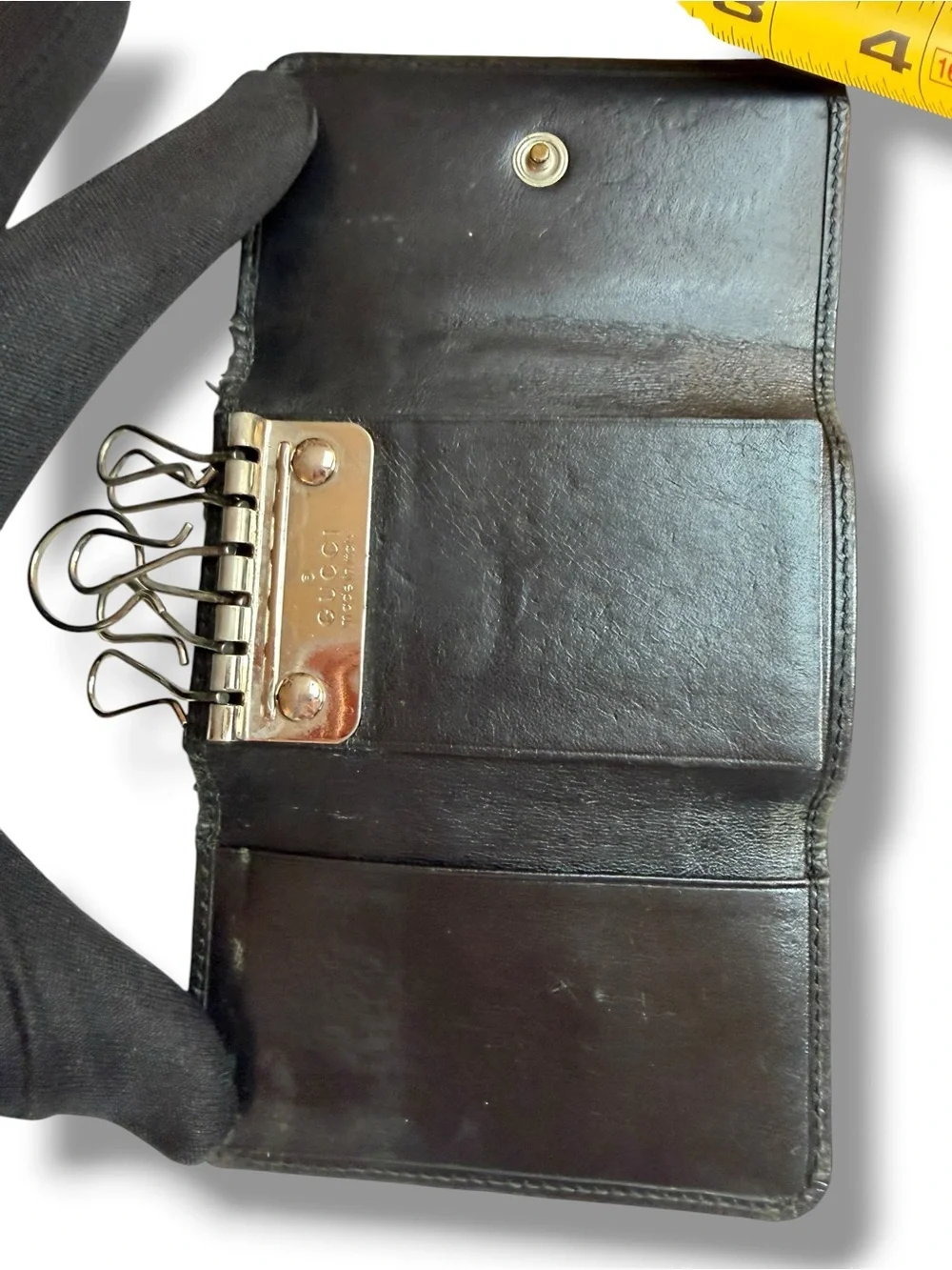 Gucci Black Leather Key & Card Holder